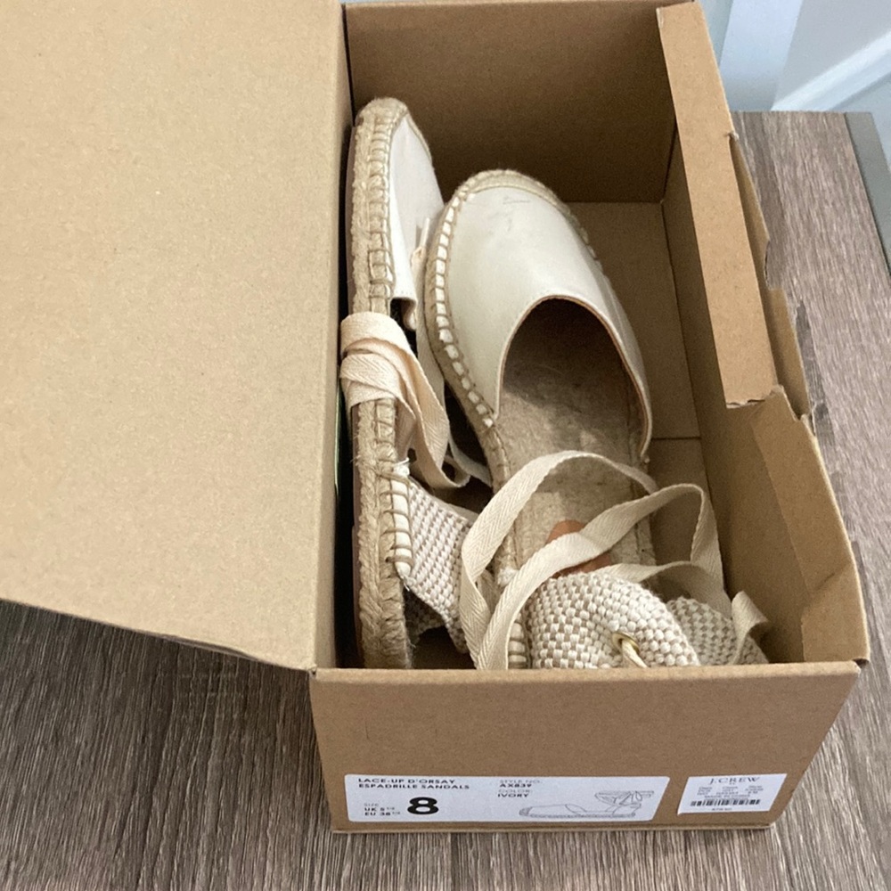 JCrew Espadrille Shoe, never worn!